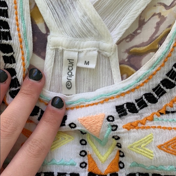 RipCurl Flowy Embroidered Tank - Picture 3 of 5